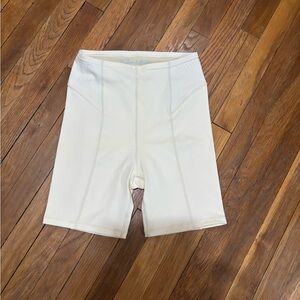 For Love And Lemons cream color Bike Shorts